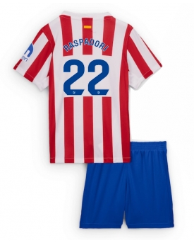 Billige Fotballdrakt Atletico Madrid Giacomo Raspadori #22 Replika Hjemmedraktsett Barn 2025-26 Kortermet (med bukser)
